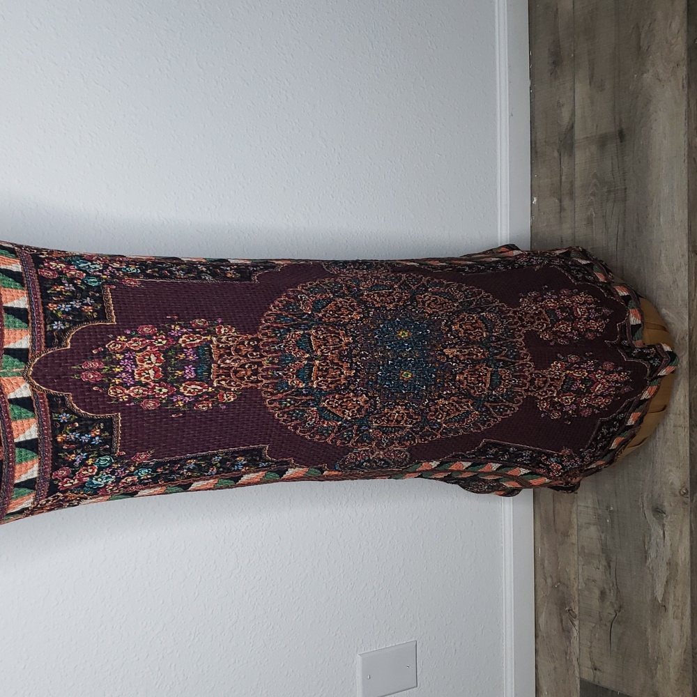 Farm Rio x Anthropologie Mixed Print  Maxi Long Skirt Size XS Festival Bohemian - Picture 6 of 16